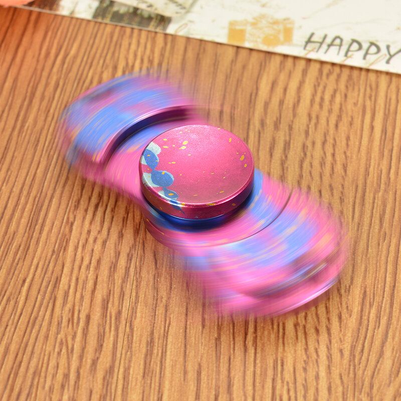 Retro Kamufláž Dazzle Fidget Hand Spinner Adhd Autim Konečky Prstů Prsty Gyro Snížení Stresu