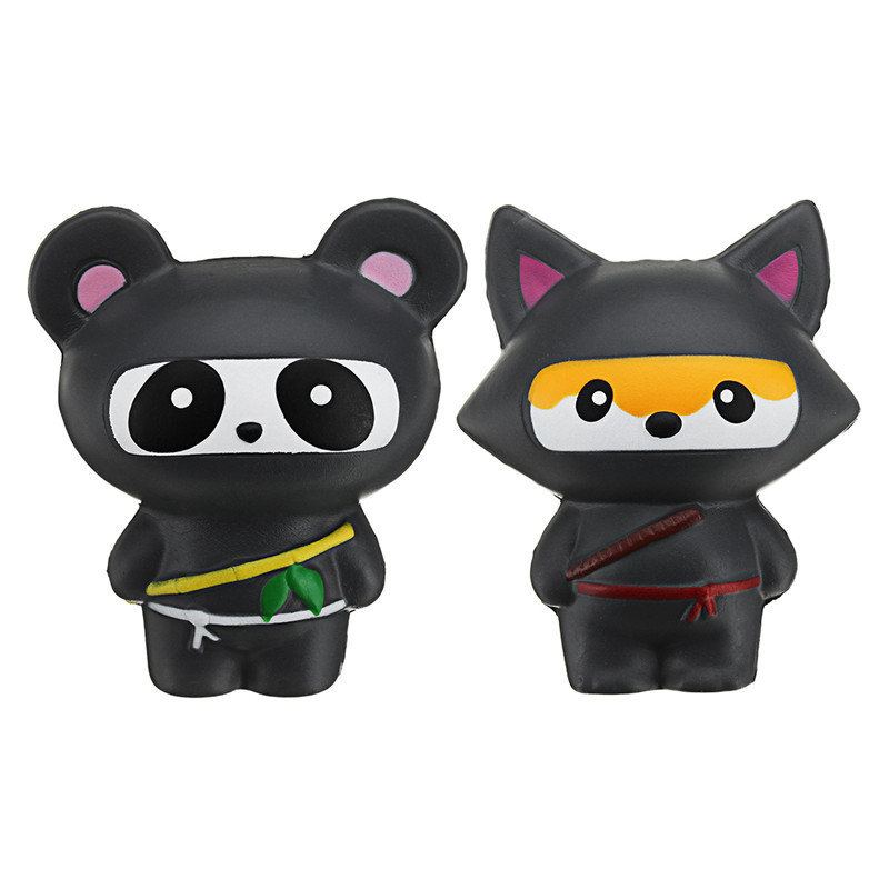 Roztomilá Jumbo Squishy Kočka Ninja Fox Panda S Vůní Super Pomalu Rostoucí Dětská Hračka Dárek