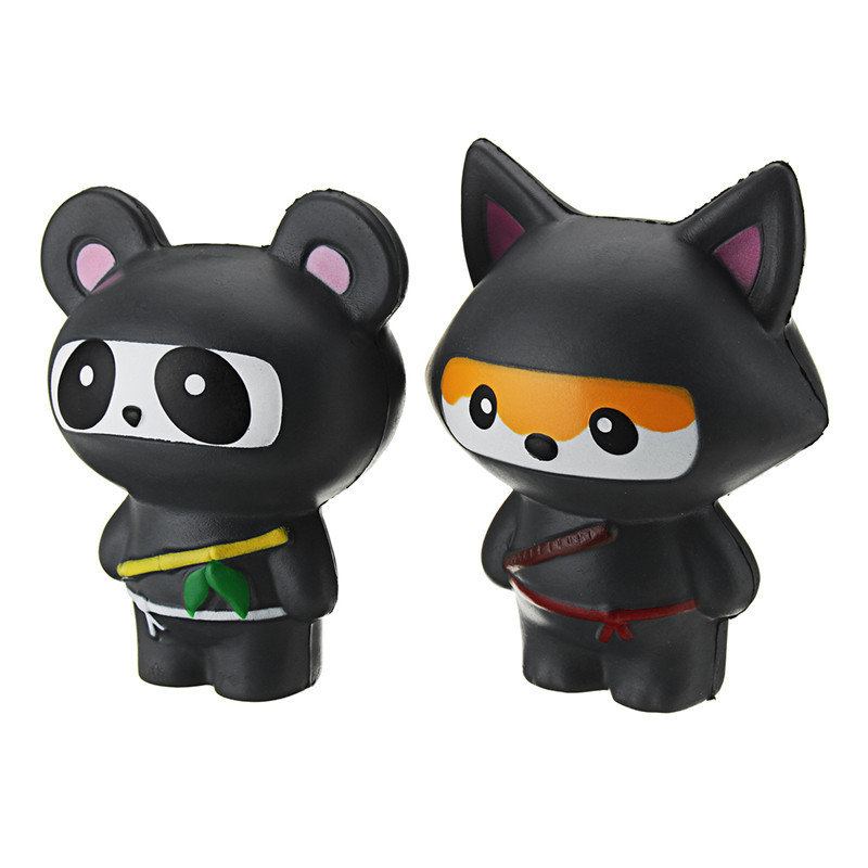 Roztomilá Jumbo Squishy Kočka Ninja Fox Panda S Vůní Super Pomalu Rostoucí Dětská Hračka Dárek