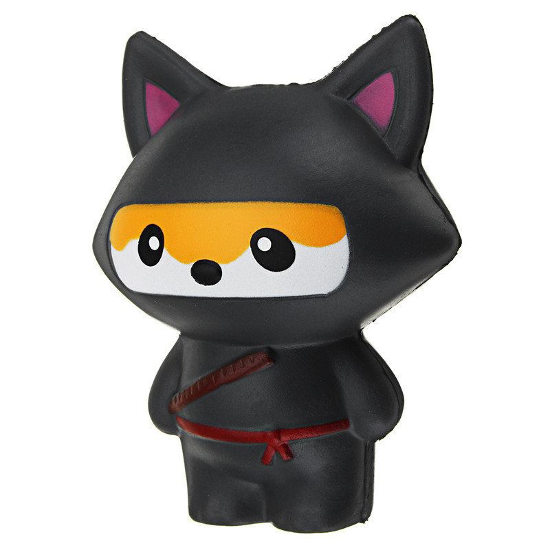 Roztomilá Jumbo Squishy Kočka Ninja Fox Panda S Vůní Super Pomalu Rostoucí Dětská Hračka Dárek