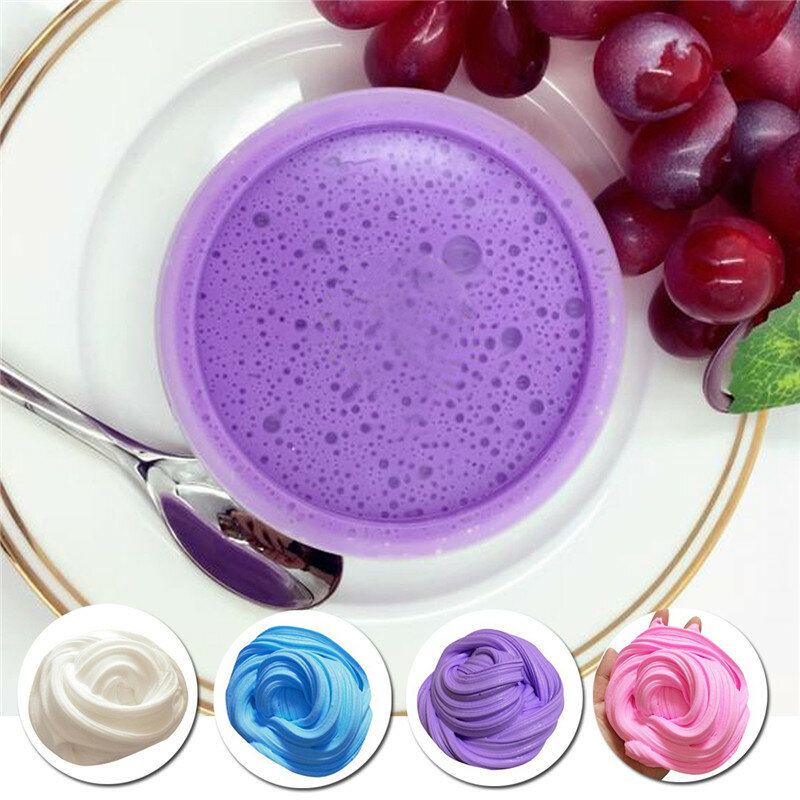 Růžová Modrá Bílá Fialová 60ml Světlá Barva Ruční Diy Hlína Slime Mud Toys