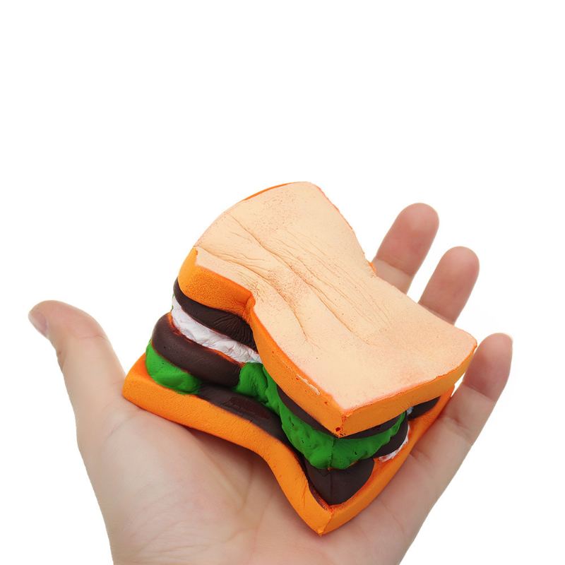 Sandwich Squishy Slow Rising Cartoon Jelly Cake Dárková Kolekce Plyšová Hračka