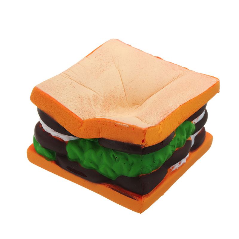 Sandwich Squishy Slow Rising Cartoon Jelly Cake Dárková Kolekce Plyšová Hračka