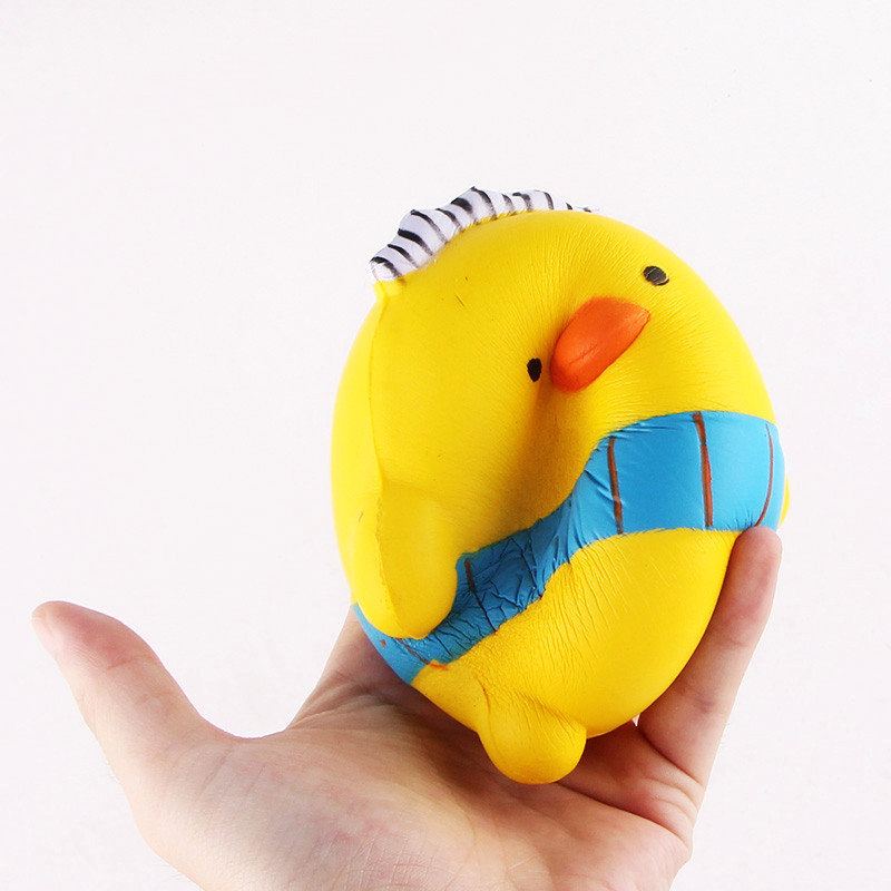 Sanqi Elan Squishy Cartoon Chick Chicken Baby10cm Pomalu Rostoucí S Balením Kolekce Dárková Hračka