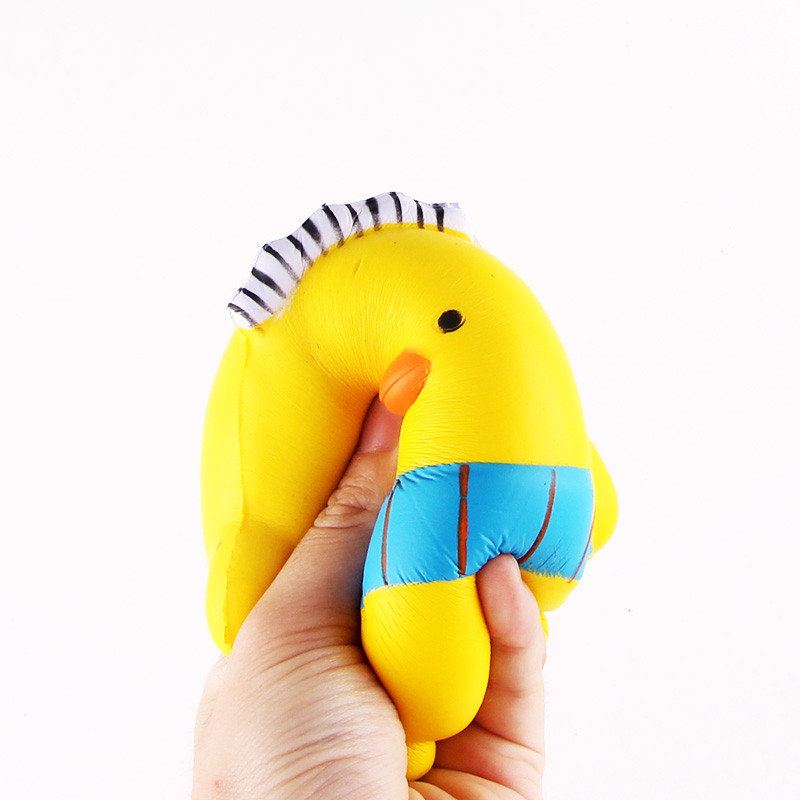 Sanqi Elan Squishy Cartoon Chick Chicken Baby10cm Pomalu Rostoucí S Balením Kolekce Dárková Hračka