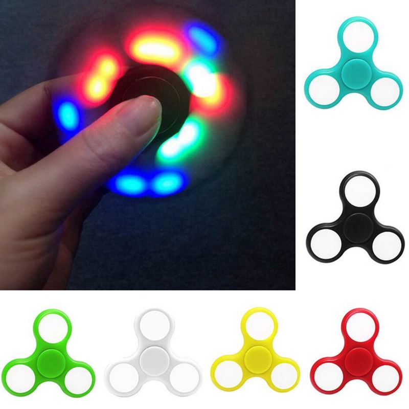 Sparkle Led Hand Spinner Flash Finger Edc Relieve Stress Fidget Stolní Hračka