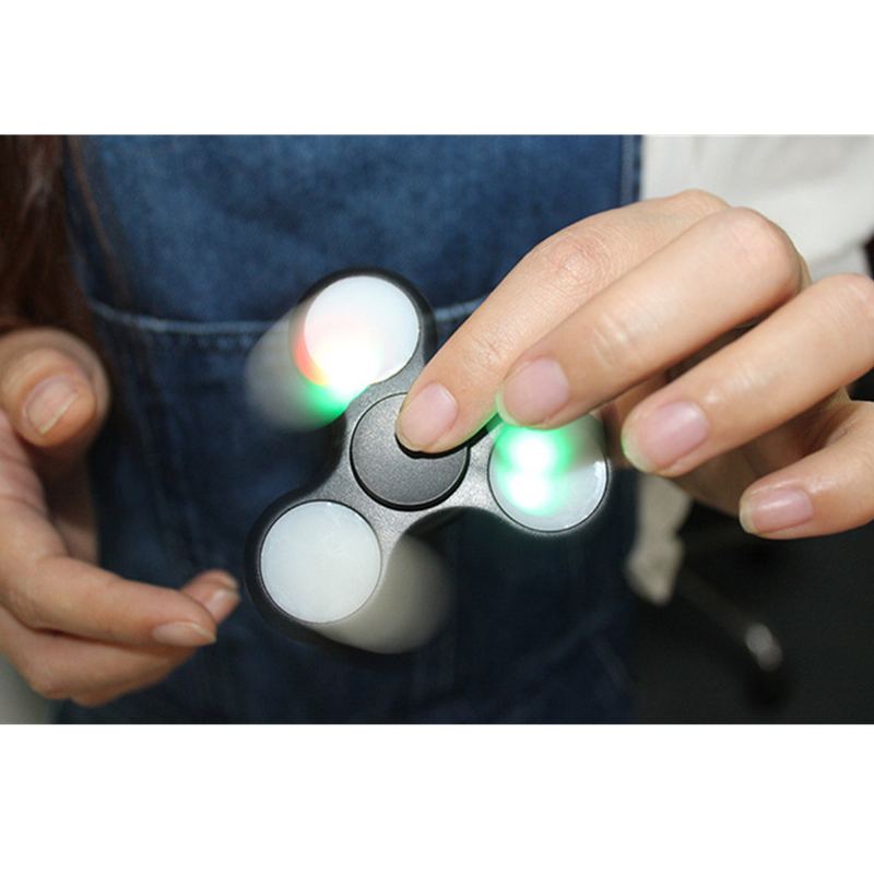 Sparkle Led Hand Spinner Flash Finger Edc Relieve Stress Fidget Stolní Hračka