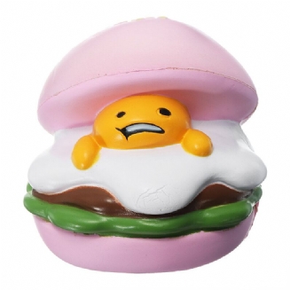 Squishy Lazy Egg Burger Pomalu Rostoucí Roztomilá Zvířátka Kolekce Kreslených Dárků Deocor Toy