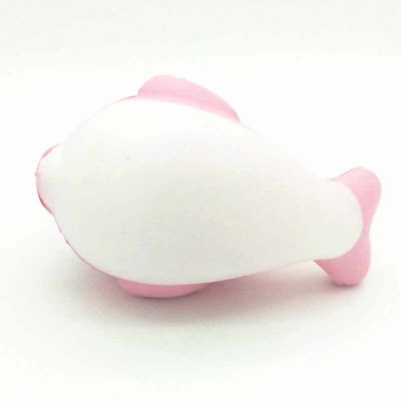 Squishy Slow Rising Kawaii Whale Soft Squeeze Roztomilý Delfín Řemínek Na Mobil Chlebový Dort Natahovací Hračka