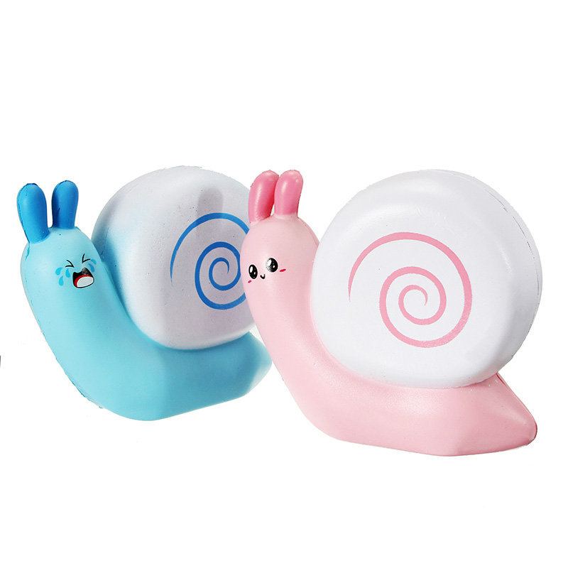 Squishy Snail Pink Blue Jumo 12cm Pomalu Rostoucí S Obalem Kolekce Dárková Dekorace Hračka