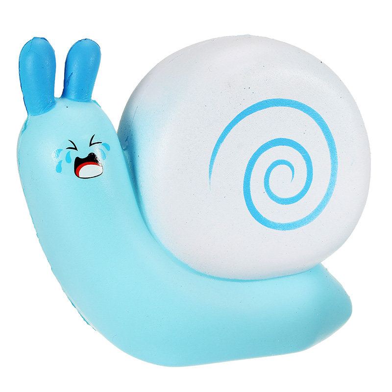 Squishy Snail Pink Blue Jumo 12cm Pomalu Rostoucí S Obalem Kolekce Dárková Dekorace Hračka