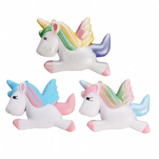 Squishy Unicorn Horse 13cm Vícebarevná Měkká Pomalu Rostoucí Roztomilá Kolekce Kawaii Dárková Dekorační Hračka