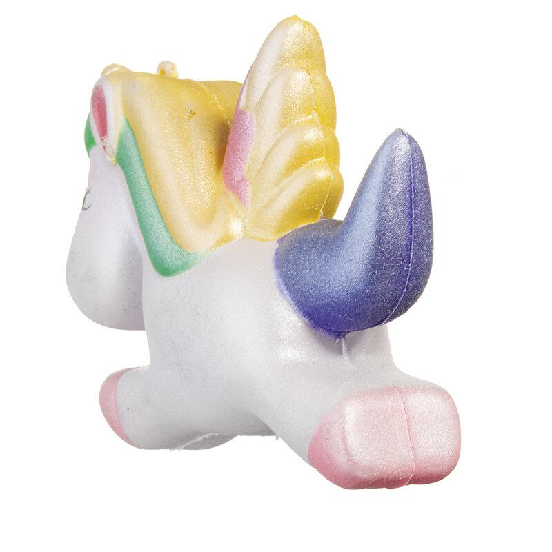 Squishy Unicorn Horse 13cm Vícebarevná Měkká Pomalu Rostoucí Roztomilá Kolekce Kawaii Dárková Dekorační Hračka