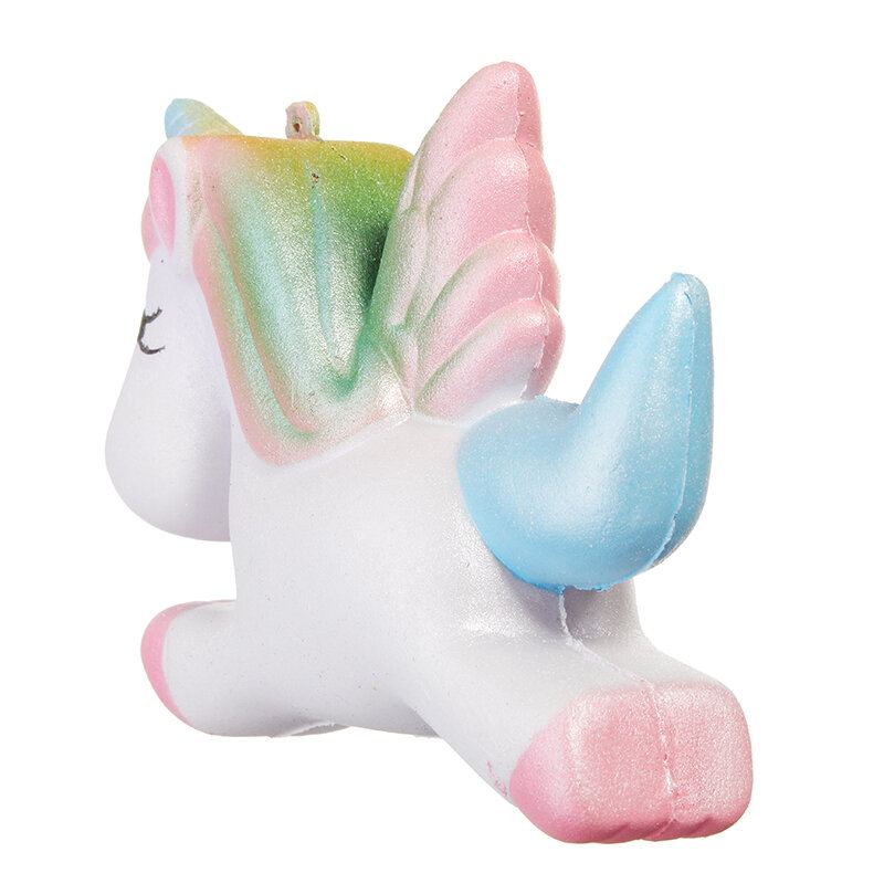 Squishy Unicorn Horse 13cm Vícebarevná Měkká Pomalu Rostoucí Roztomilá Kolekce Kawaii Dárková Dekorační Hračka