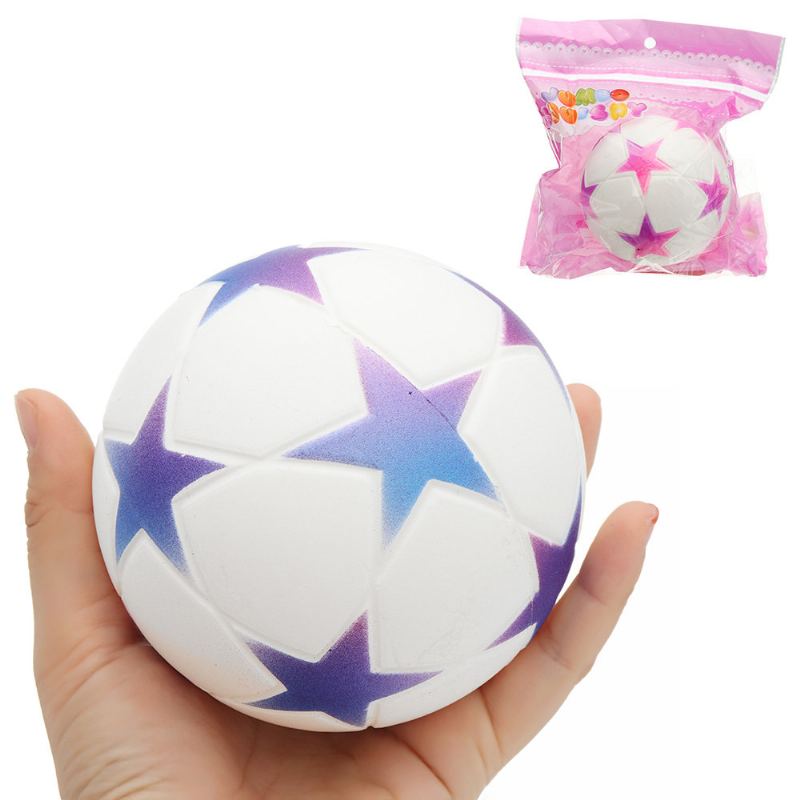 Star Football Squishy Slow Rising With Packaging Collection Dárková Plyšová Hračka