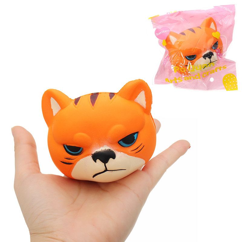 Tiger Squishy Pomalu Rostoucí S Balením Kolekce Dárková Plyšová Hračka