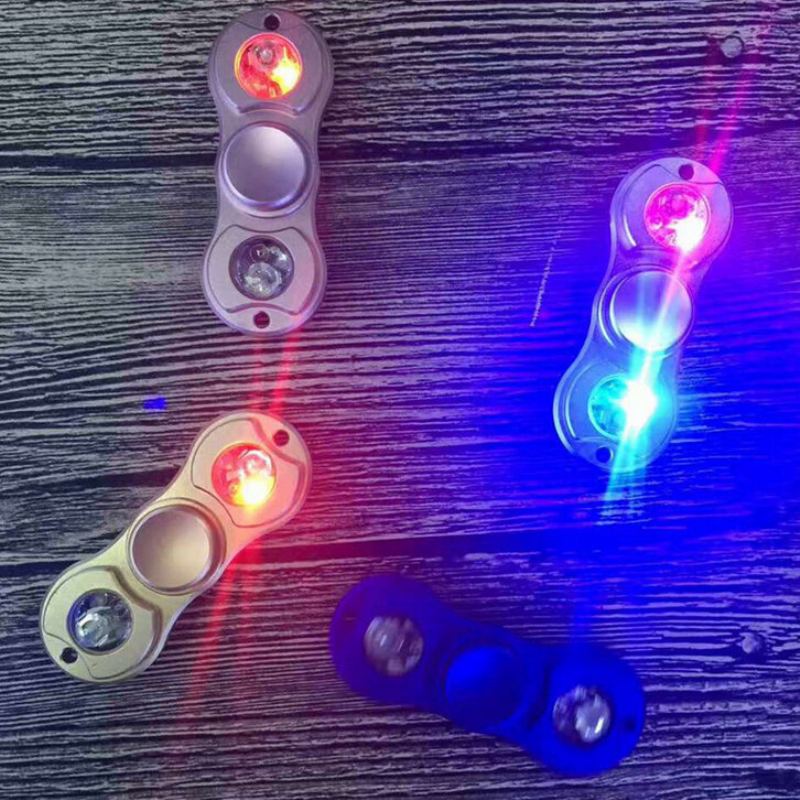 Venkovní Hračky Mateminco Edc Led Hand Spinner Hliníková Slitina Antistres / Adhd Odvykání Zlozvyků