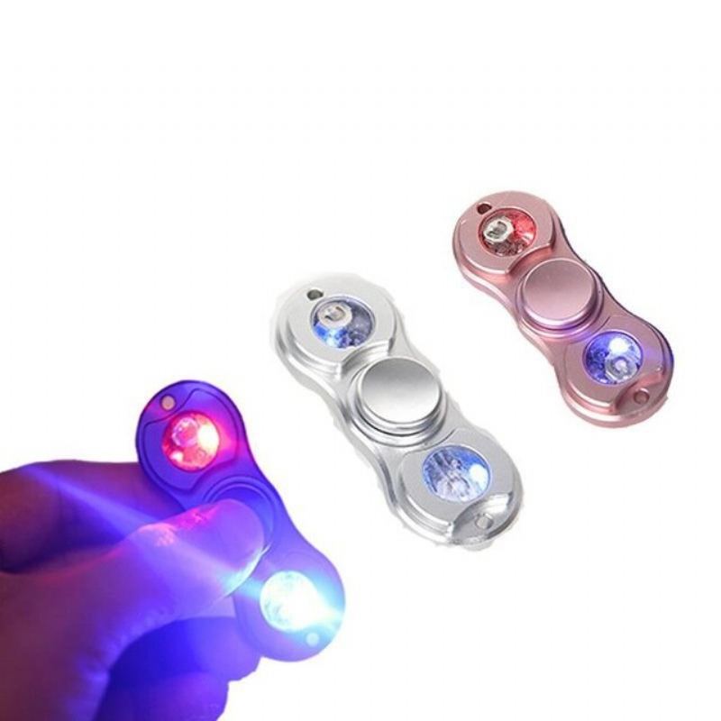 Venkovní Hračky Mateminco Edc Led Hand Spinner Hliníková Slitina Antistres / Adhd Odvykání Zlozvyků