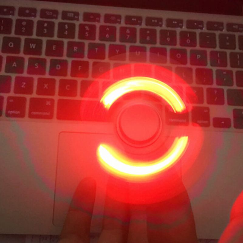 Venkovní Hračky Mateminco Edc Led Hand Spinner Hliníková Slitina Antistres / Adhd Odvykání Zlozvyků