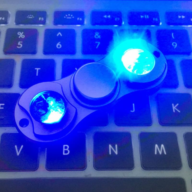 Venkovní Hračky Mateminco Edc Led Hand Spinner Hliníková Slitina Antistres / Adhd Odvykání Zlozvyků