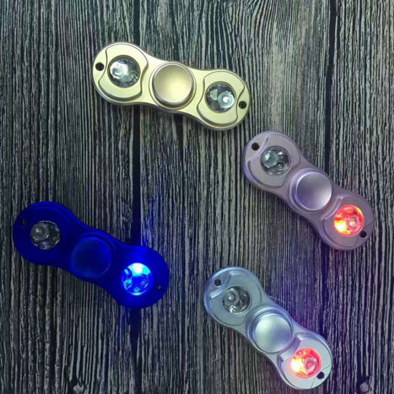 Venkovní Hračky Mateminco Edc Led Hand Spinner Hliníková Slitina Antistres / Adhd Odvykání Zlozvyků