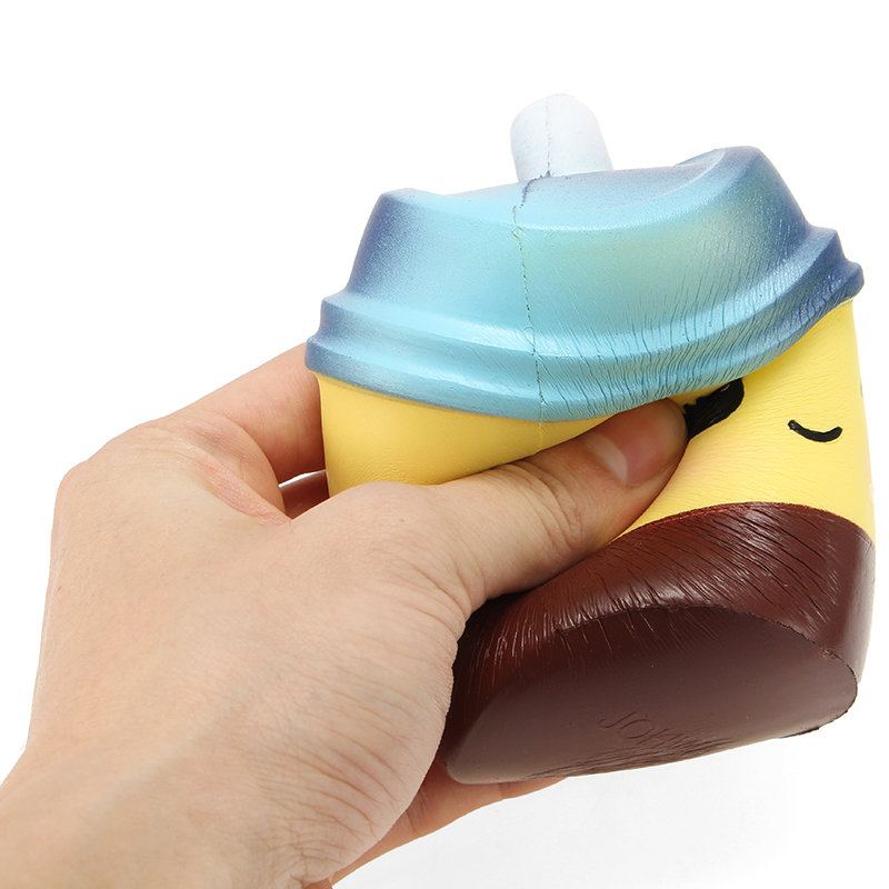 Xinda Squishy Milk Hrnek Na Čaj 10 cm Měkký Pomalu Kynoucí S Obalem Kolekce Dárková Dekorace Hračka