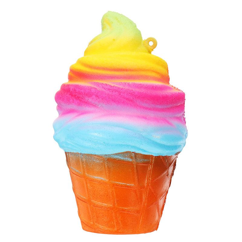 Yunxin Squishy Ice Cream 10 cm Pomalé Kynutí S Obalem Telefon Taška Popruh Dekor Dárková Kolekce Hračka