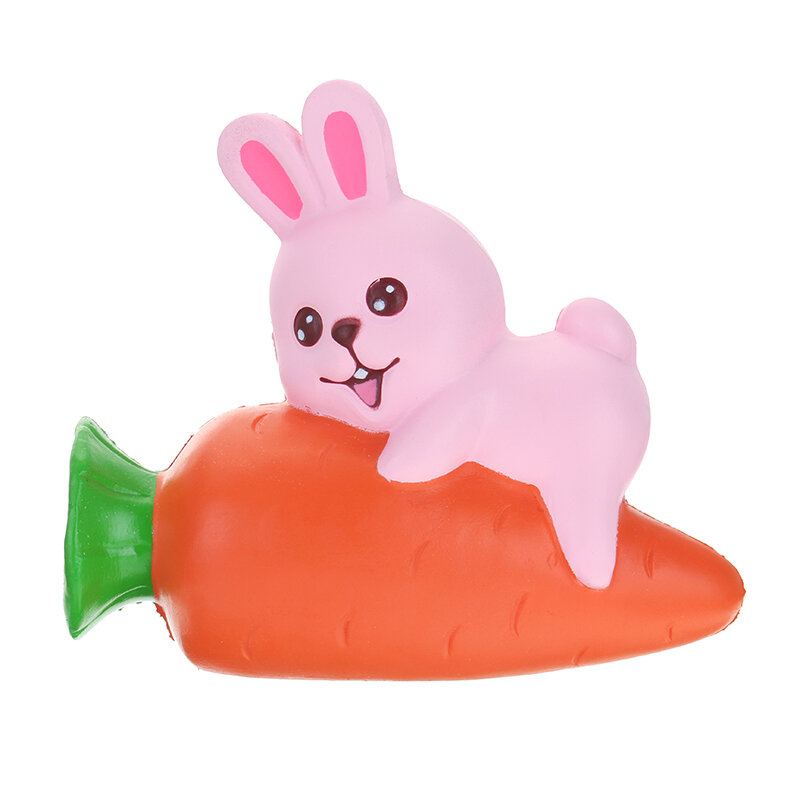 Yunxin Squishy Rabbit Bunny Holding Carrot 13cm Pomalu Rostoucí S Obalem Kolekce Dárkové Dekorace Hračka