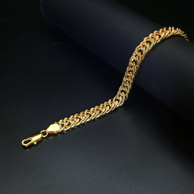 Trendy Náhrdelník S Kovovým Řetízkem Hadí Řetízek Twisted Chain Geometrický Dutý Dlouhý