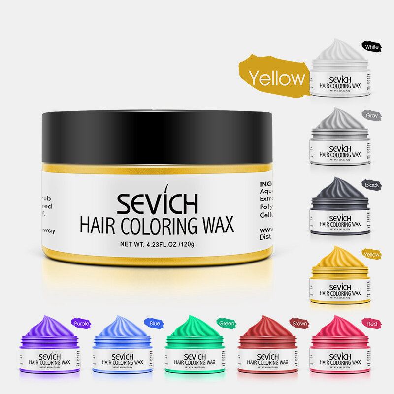 9 Barev Jednorázový Vosk Na Barvení Vlasů Unisex Rychlý Stylingový Barevný Jíl Na Vlasy Diy Dye Cream