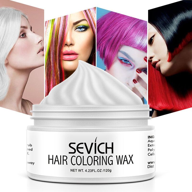 9 Barev Jednorázový Vosk Na Barvení Vlasů Unisex Rychlý Stylingový Barevný Jíl Na Vlasy Diy Dye Cream