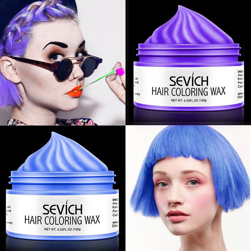 9 Barev Jednorázový Vosk Na Barvení Vlasů Unisex Rychlý Stylingový Barevný Jíl Na Vlasy Diy Dye Cream