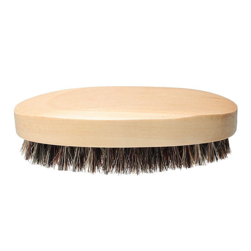 Kančí Štětina Thickest Beard Taming Comb Brush Dřevěný Dlaňový Kartáč