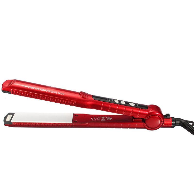 Kemei 3v1 Vlasový Kulma Žehlička Hot Iron Curling Ceramic Wave Tool