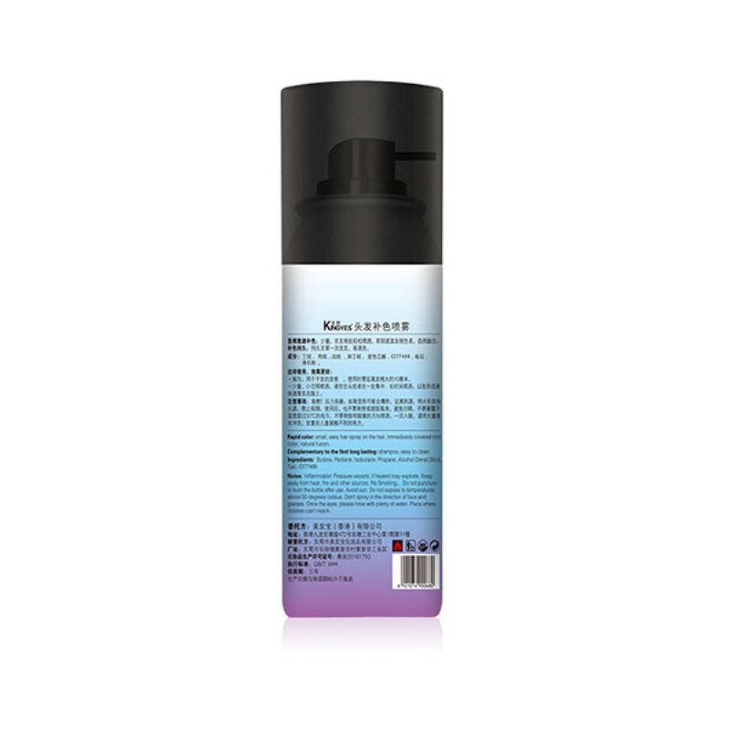 Kingyes Hair Dye Spray Rychlá Dočasná Barva Na Vlasy Černohnědá Přenosná Vlasová Péče