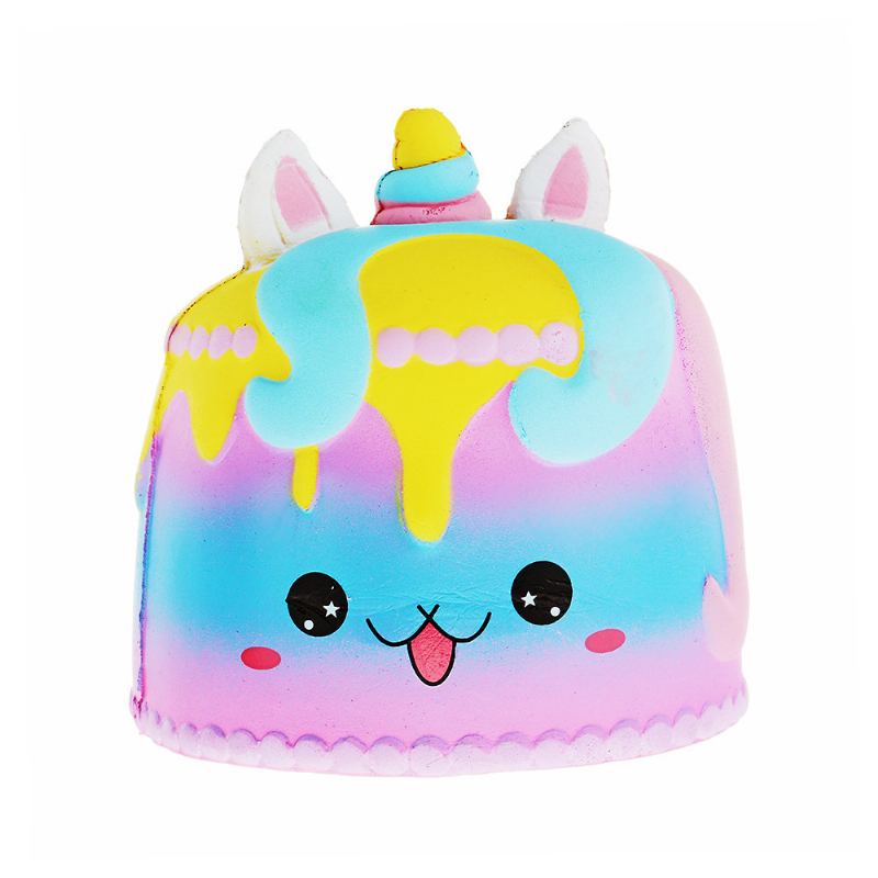 Kawaii Crown Cake Squishy Roztomilý Soft Solw Rising Toy Cartoon Dárková Kolekce S Balením