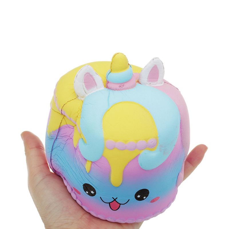 Kawaii Crown Cake Squishy Roztomilý Soft Solw Rising Toy Cartoon Dárková Kolekce S Balením