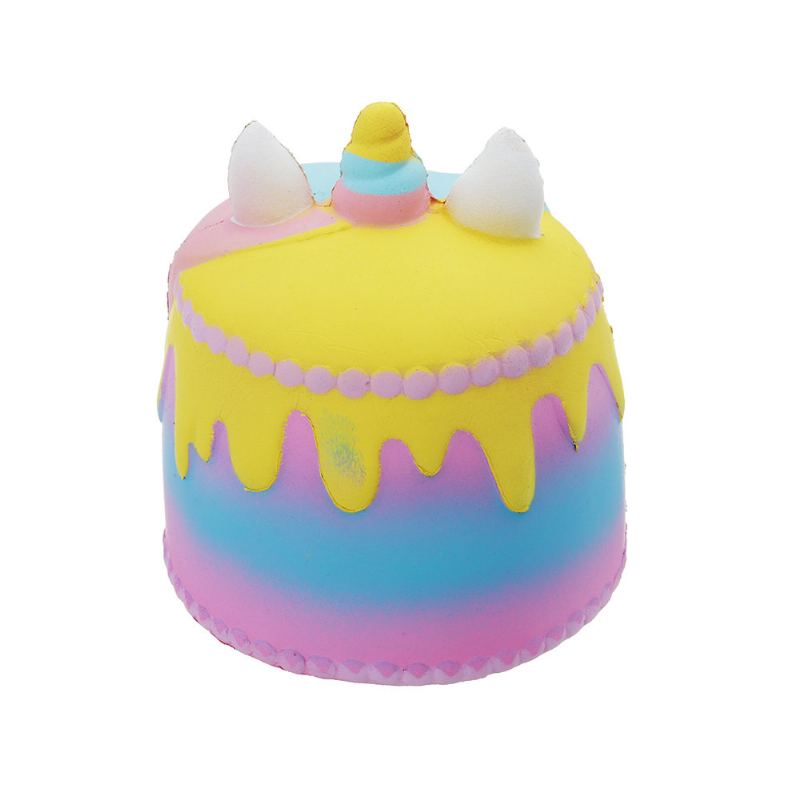 Kawaii Crown Cake Squishy Roztomilý Soft Solw Rising Toy Cartoon Dárková Kolekce S Balením