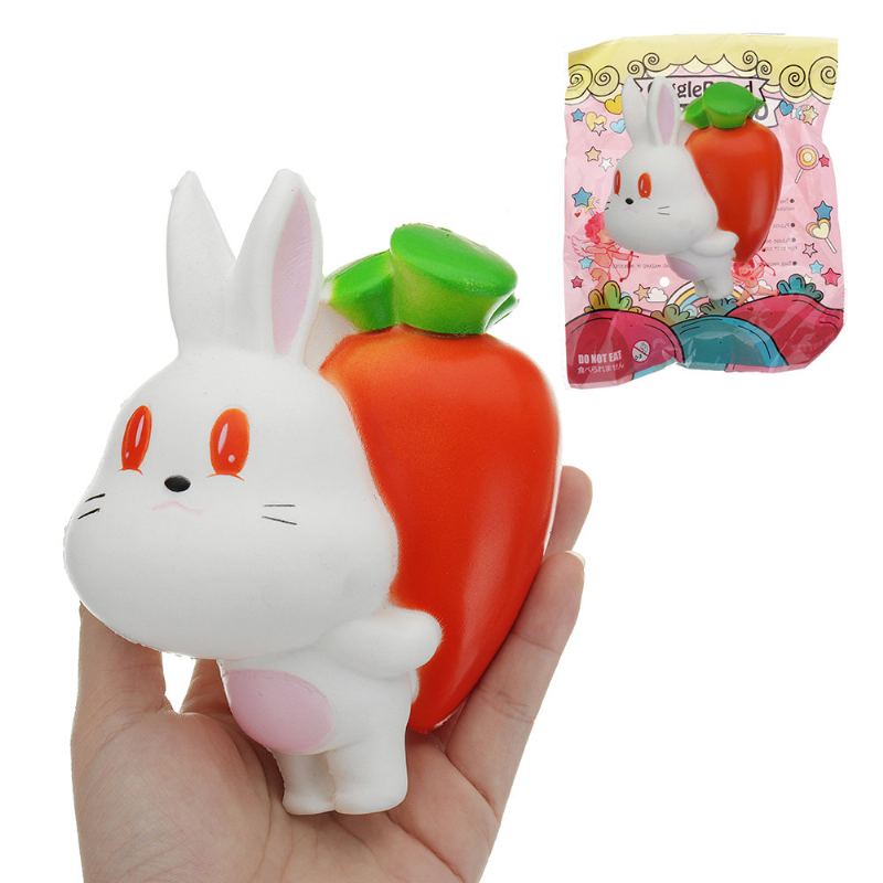 Kawaii Ředkvičky Králík Squishy Hračka Pomalu Rostoucí S Balením Kolekce Dárek