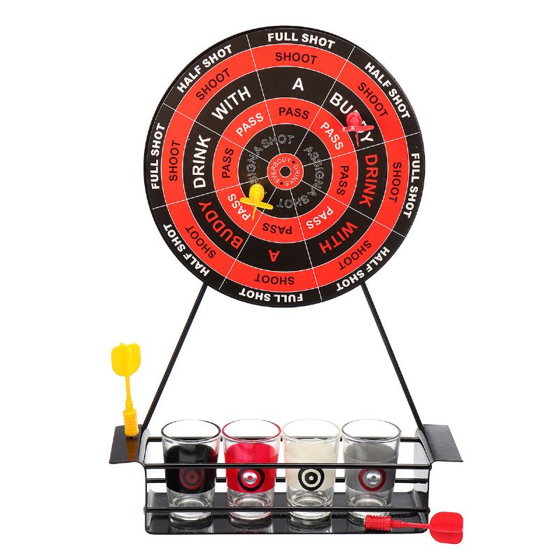 Kcasa Bt-500 Creative Mini Magnet Darts Toy Shot Set Párty Zábava Pití Hra Se Sklem Cu