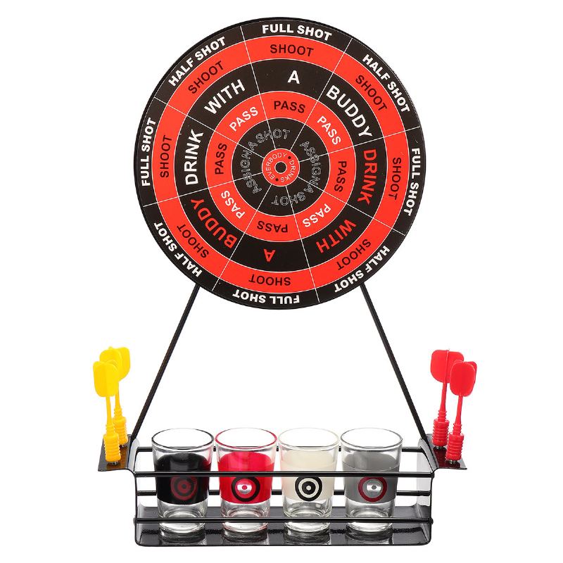 Kcasa Bt-500 Creative Mini Magnet Darts Toy Shot Set Párty Zábava Pití Hra Se Sklem Cu