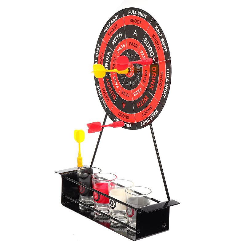 Kcasa Bt-500 Creative Mini Magnet Darts Toy Shot Set Párty Zábava Pití Hra Se Sklem Cu