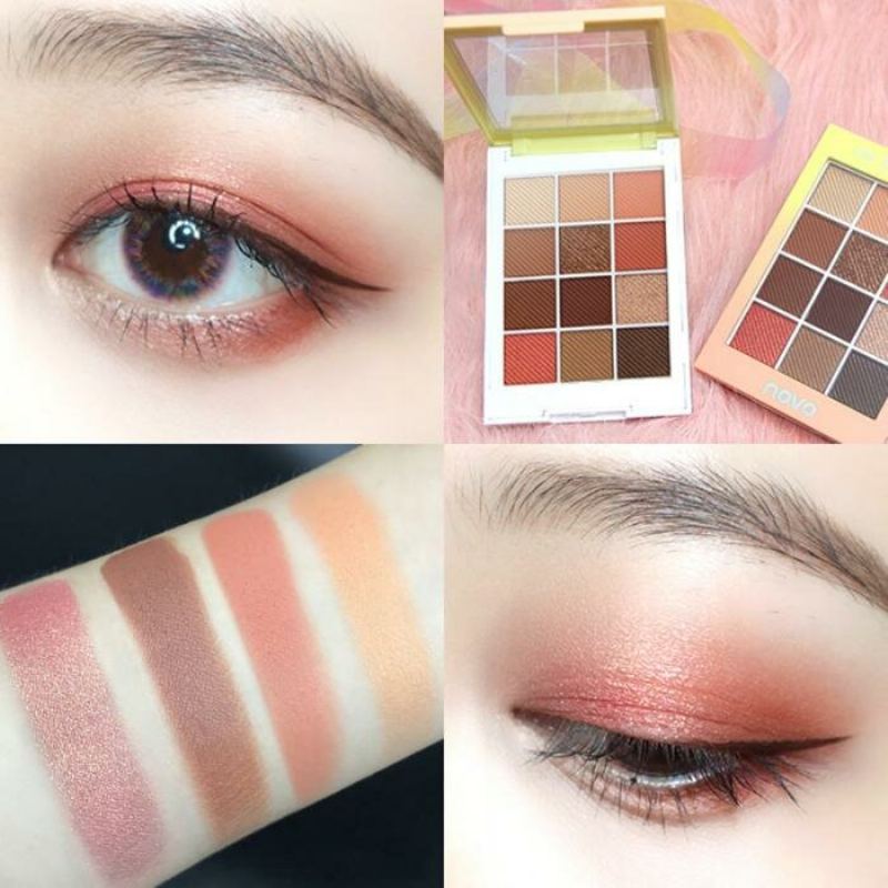 Paletka Matných Očních Stínů Rainbow Sugar Paleta Oční Make-up S Dlouhotrvajícími Očními Stíny Maple Leaf