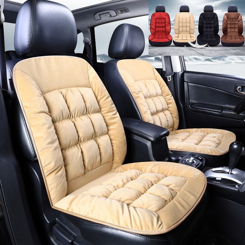 Univerzální Velikost Winter Thicken Krátká Plyšová Podložka Na Autosedačku Sost Warm Seat Cushion Mat