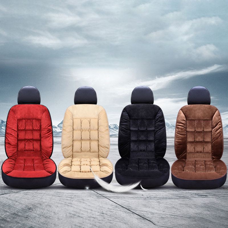 Univerzální Velikost Winter Thicken Krátká Plyšová Podložka Na Autosedačku Sost Warm Seat Cushion Mat