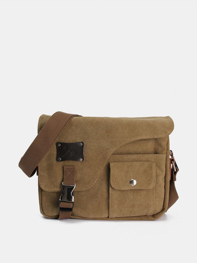 Vintage Messenger Bag Canvas Crossbody Bag Taška Přes Rameno Pro Muže