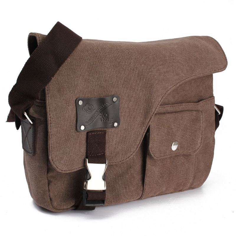 Vintage Messenger Bag Canvas Crossbody Bag Taška Přes Rameno Pro Muže