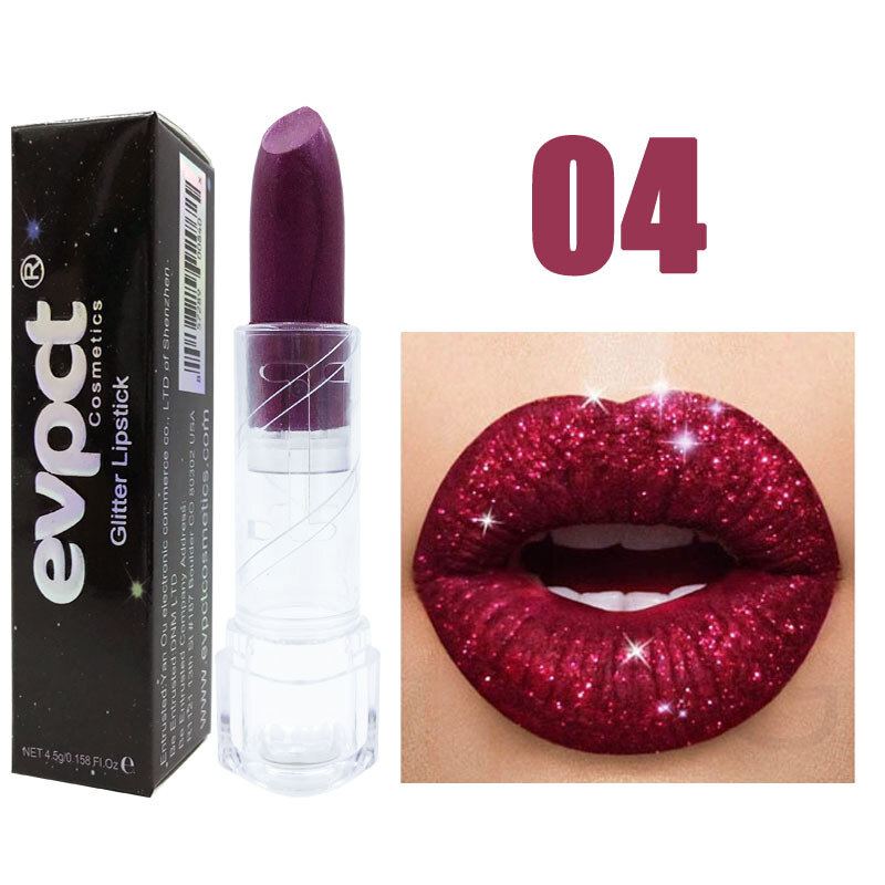 10 Barev Diamond Magic Shiny Lipstick Voděodolný Dlouhotrvající Třpytivý Make-up Na Rty