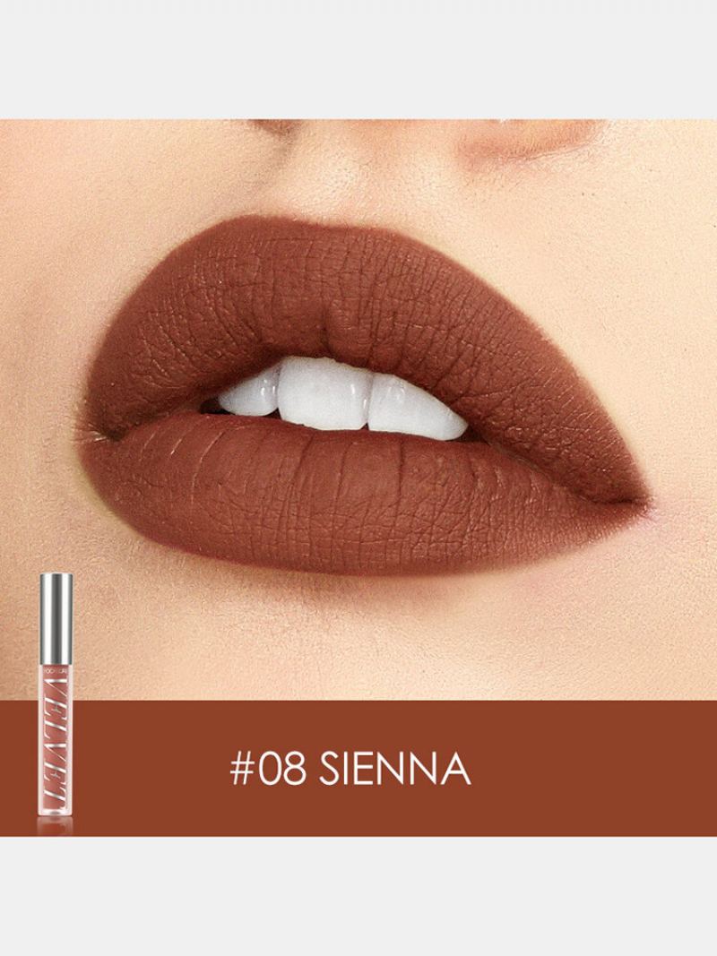 10 Barev Velvet Matte Lip Glaze Vodotěsný Kosmetický Lesk Na Rty Který Neznačí