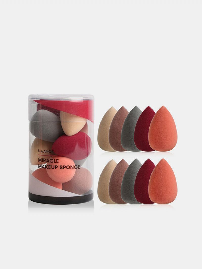 10 Ks Mini Make-up Puff Mokré-dry Dual Purpose Tykev Cushion Houbička Beauty Eggs